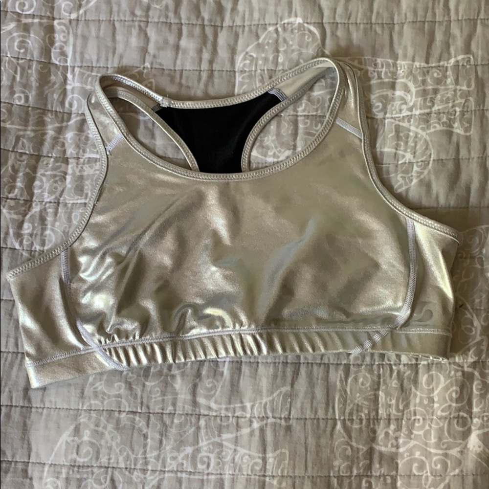 Silver Sports Bra